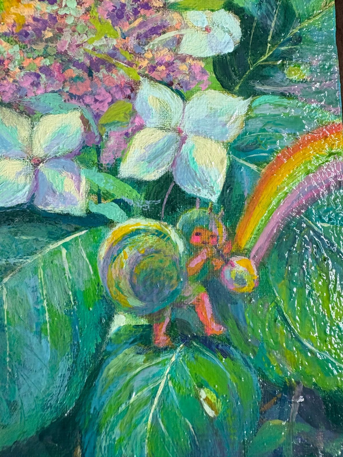 hydrangea 油彩 張りキャンバス SM 原画