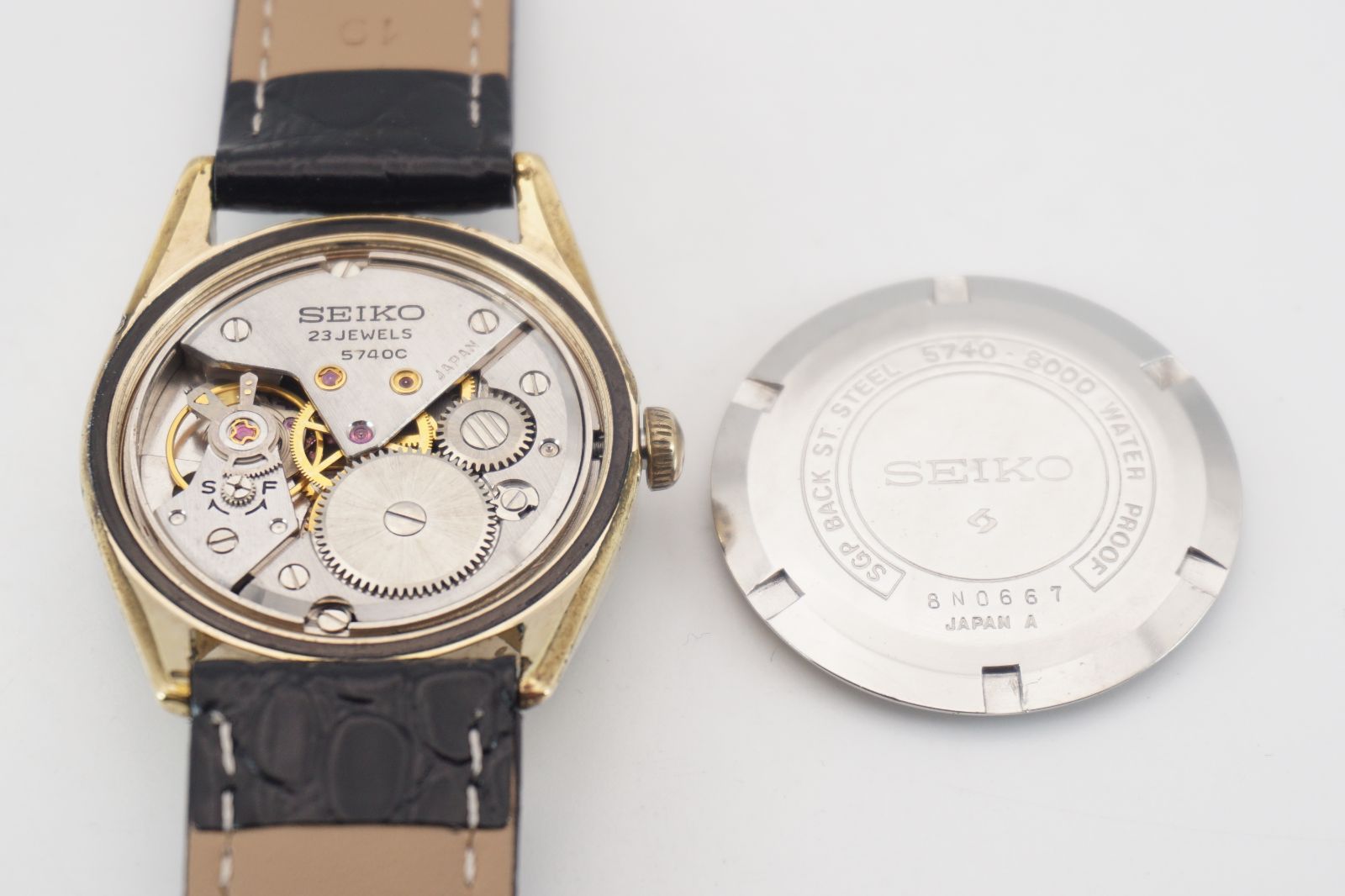 SEIKO セイコー Lord Marvel ロードマーベル 5740-8000 36000 ハイビート ゴールド文字盤 風防 手巻き メンズ ヴィンテージ 時計 稼働品