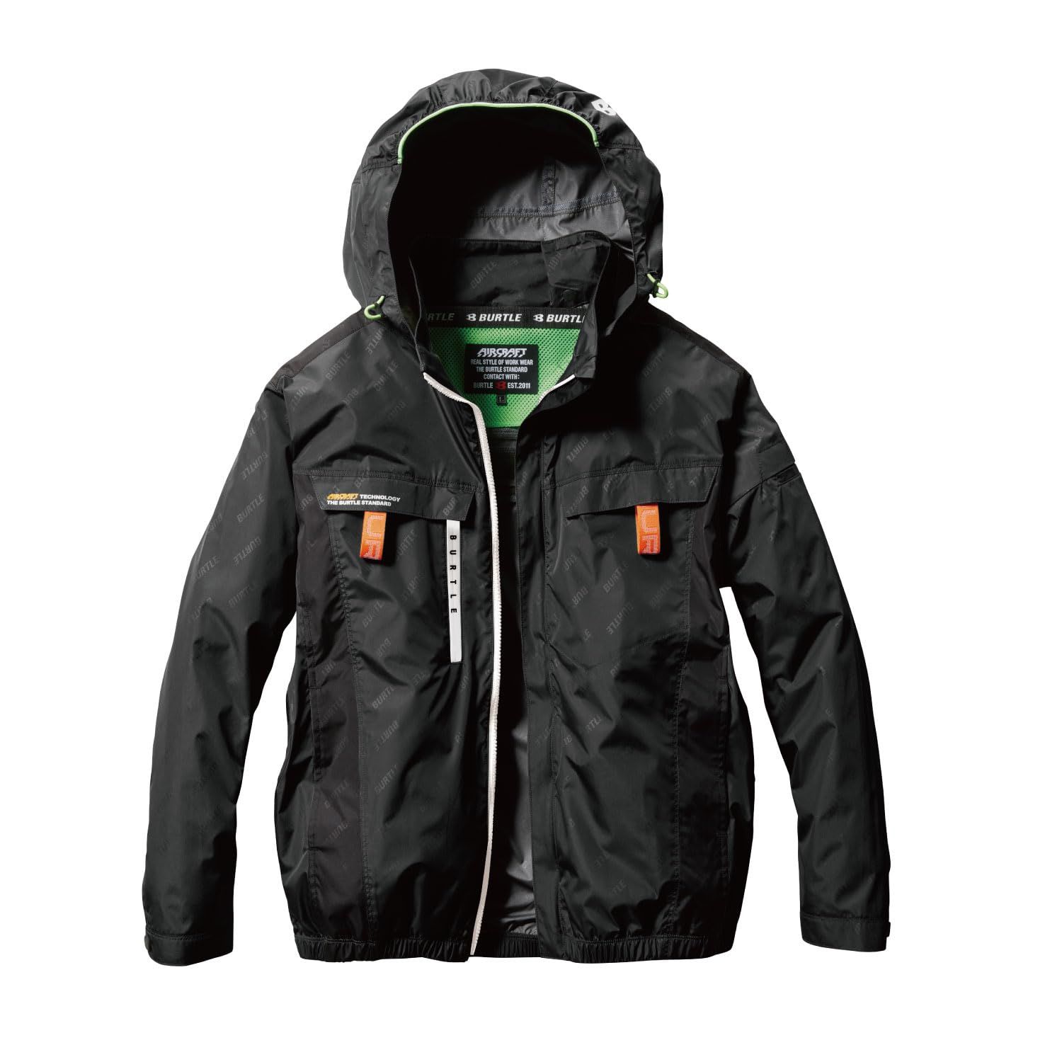 BURTLE バートル エアークラフトブルゾン(ユニセックス) 春夏用 ブラック AC2021 35 M [ブラック] [Free Size]