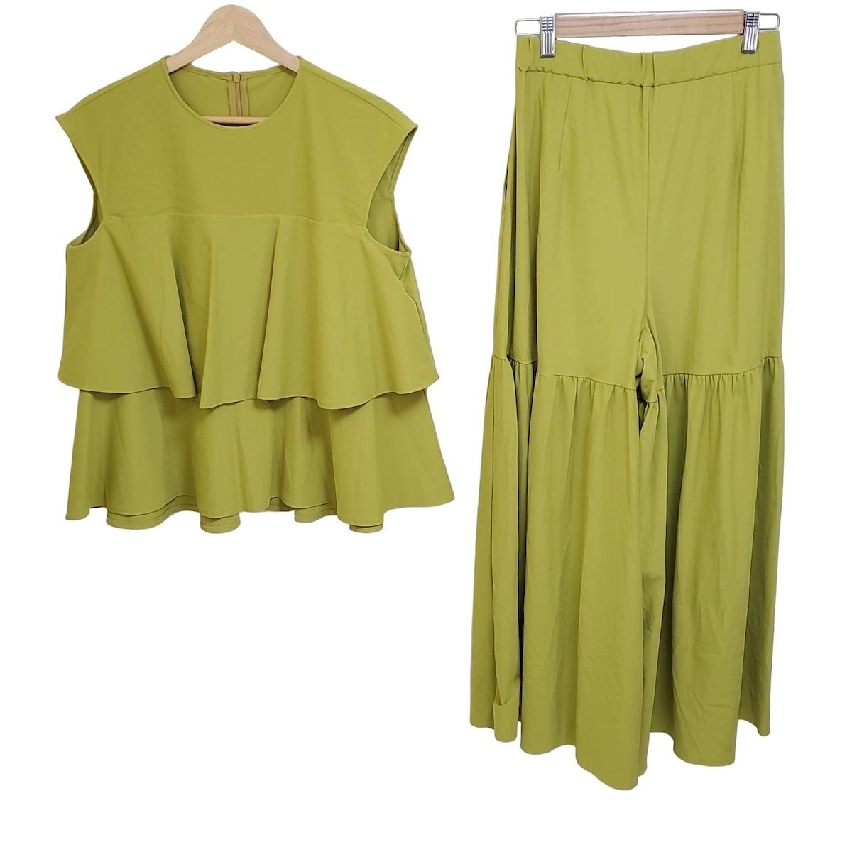 ADORE アドーア レディースパンツセットアップ レディース イエローグリーン ウエストゴム