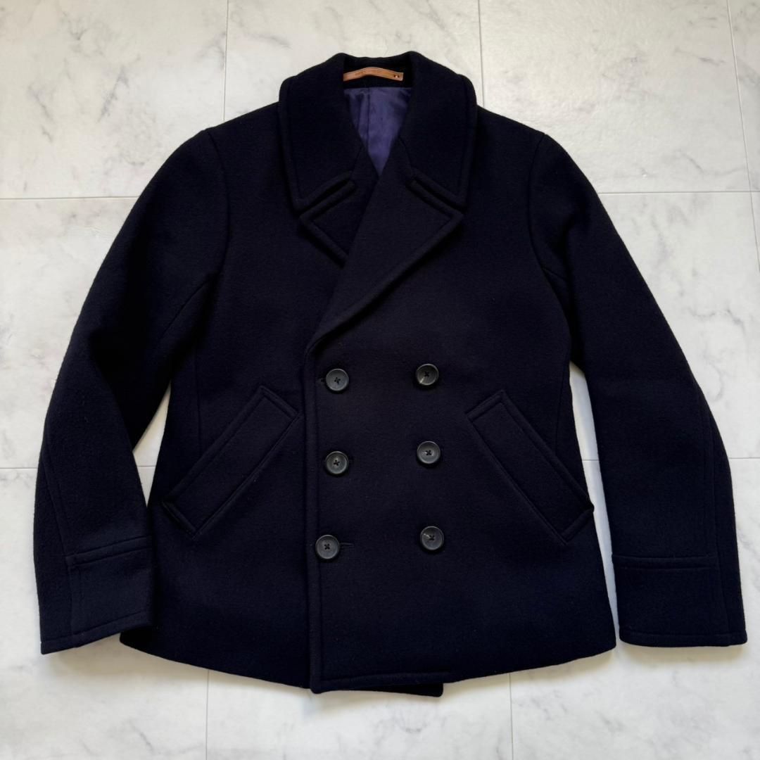 SCYE BASICS サイベーシック ウールカシミヤ ネイビー38ピーコート