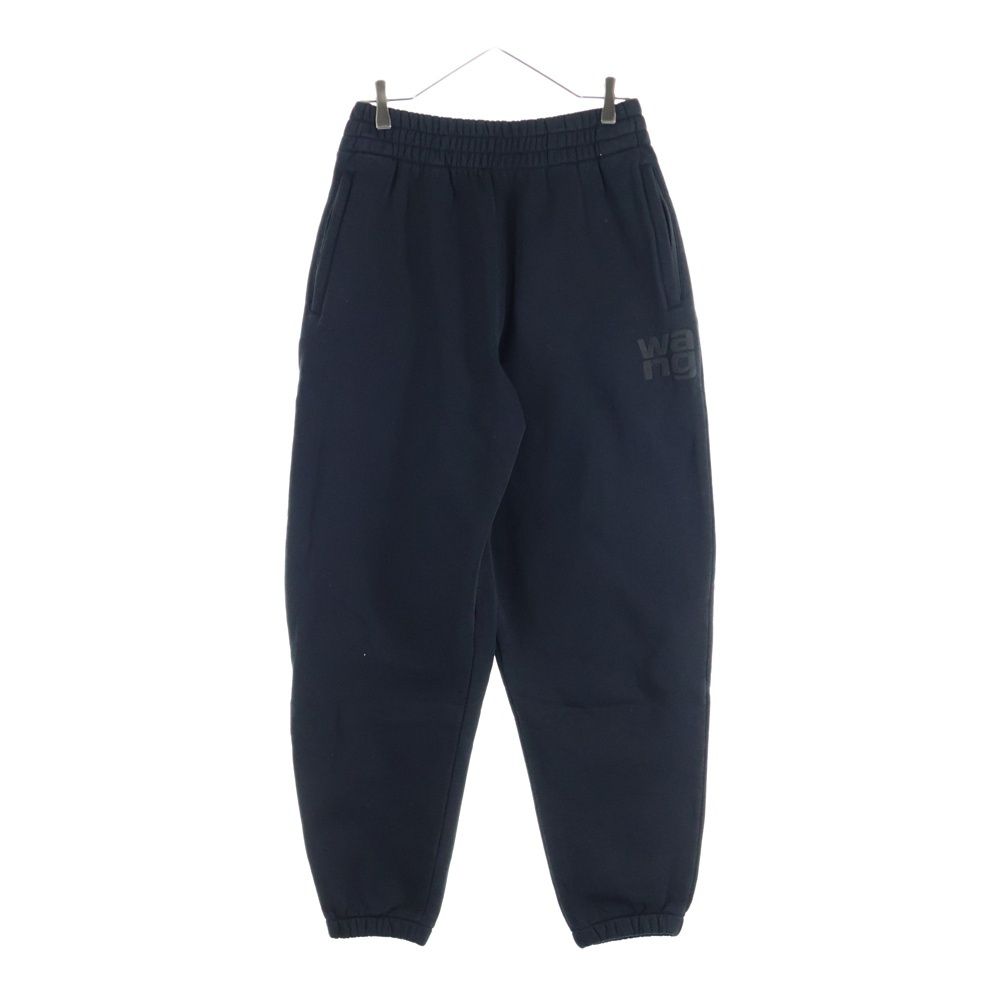 ALEXANDER WANG アレキサンダーワン ロゴ リブ スウェットパンツ ブラック