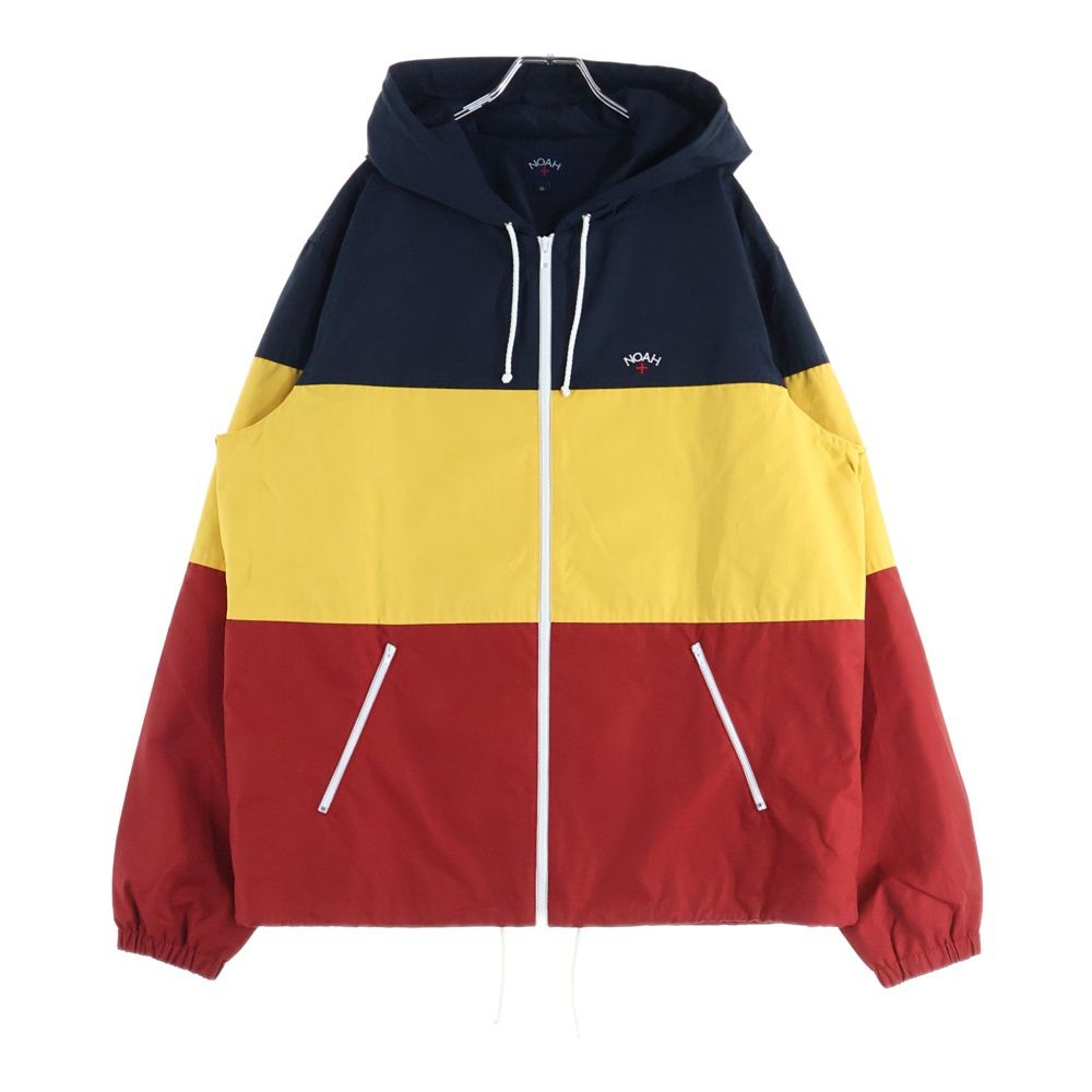 NOAH ノア Colorblock Pattern Windbreaker ナイロンジップアップパーカー フーディー マルチ