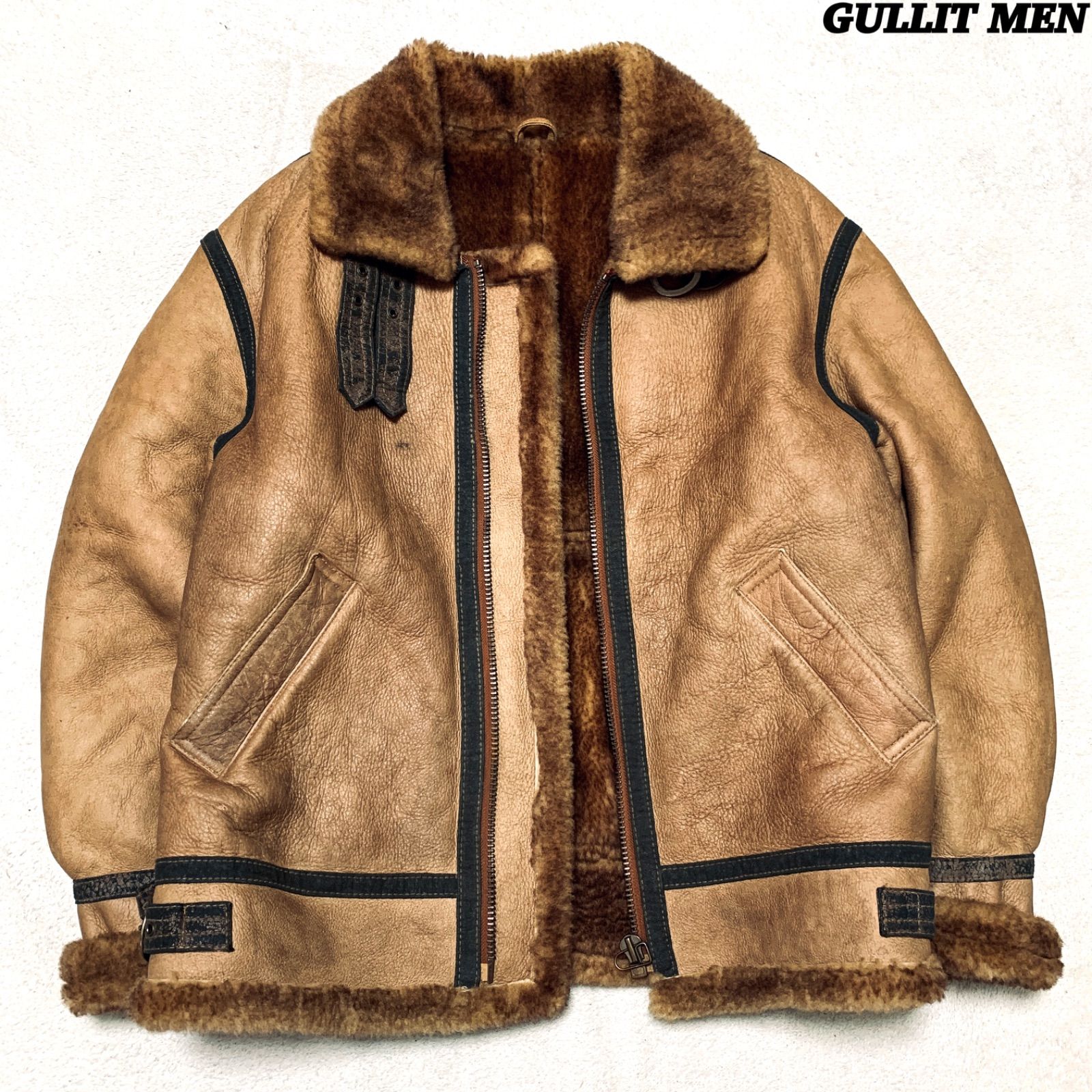 Gullit Men B-3 フライトジャケット ボンバージャケット ミリタリー 