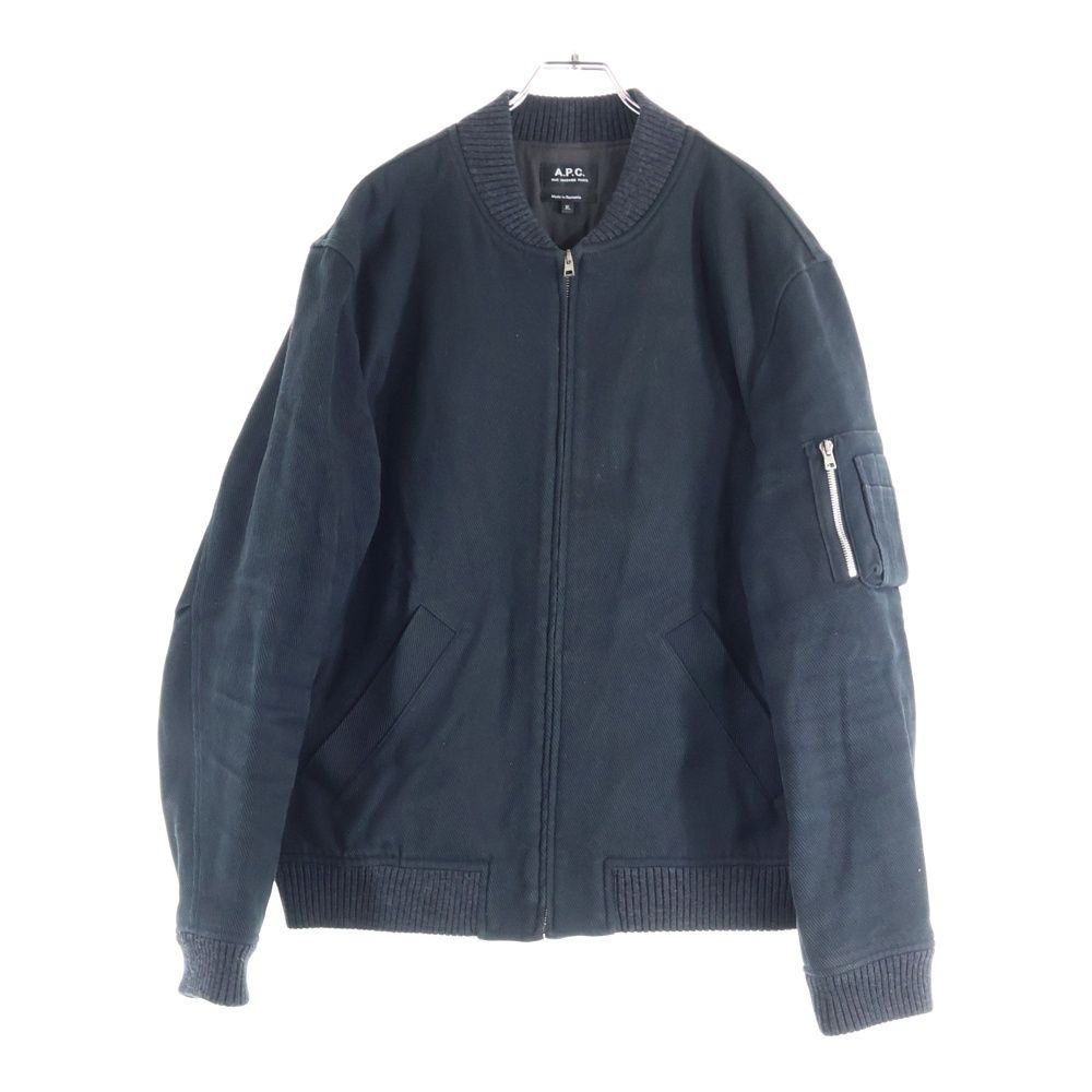 A.P.C (アーペーセー) MA-1 ブルゾン ジャケット ブラック - メルカリ