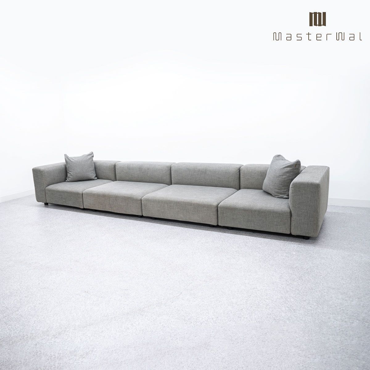 品 MasterWal マスターウォール SYSTEM SOFA コンポジット システム ソファ セット ファブリック グレー 定価99万