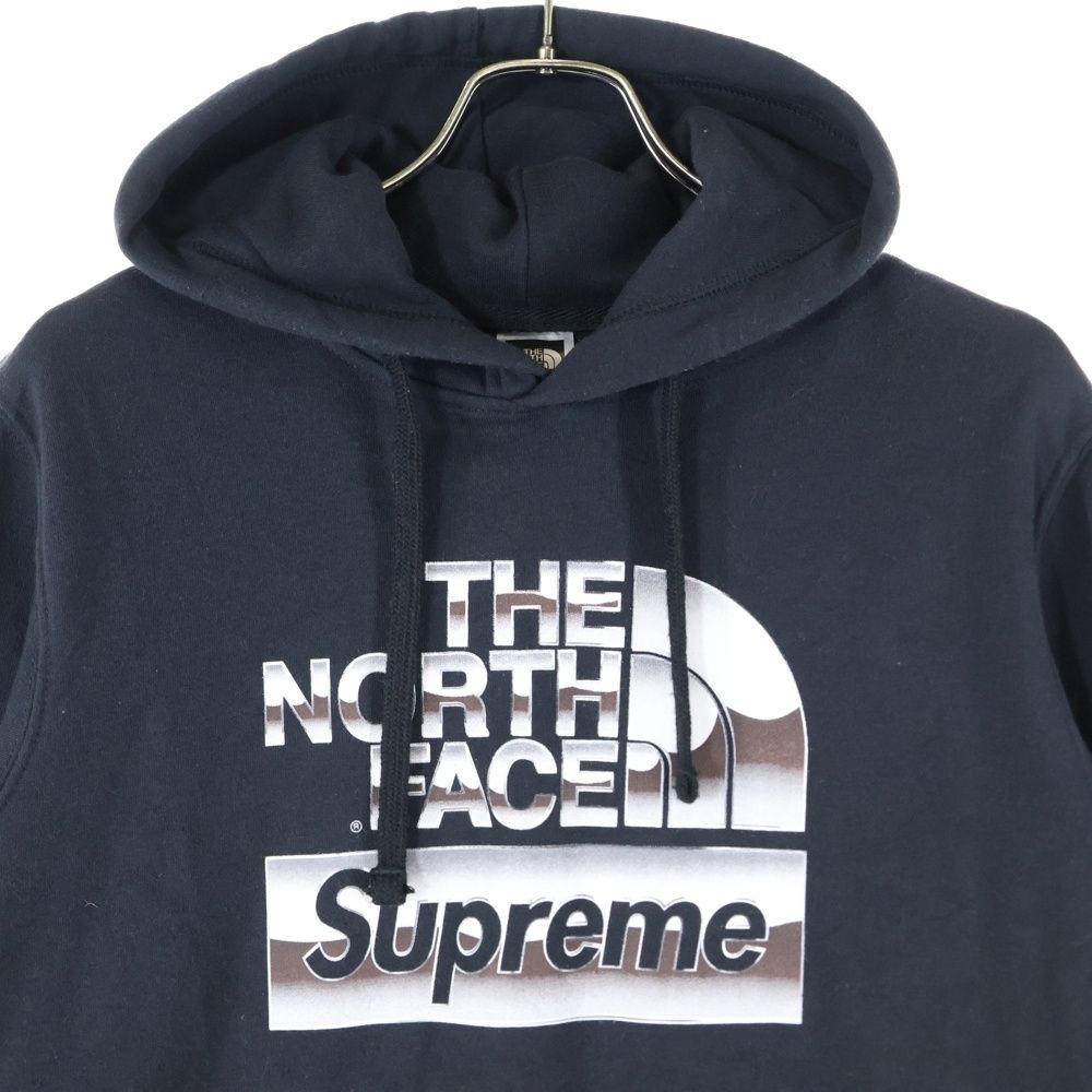 SUPREME (シュプリーム) ×THE NORTH FACE METALLIC LOGO HOODIE ザ