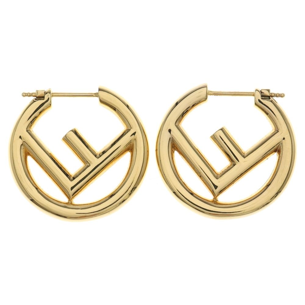FENDI (フェンディ) F is エフイズ ロゴピアス ゴールド - メルカリ