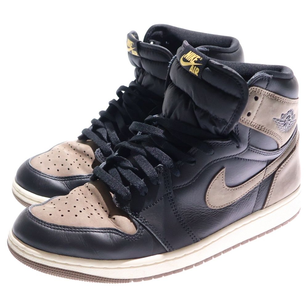 NIKE (ナイキ) AIR JORDAN 1 RETRO HIGH OG PALOMINO エアジョーダン レトロ パロミノ ハイカットスニーカー  ブラック/ AIR JORDAN 1 パロミノ ハイカット スニーカー