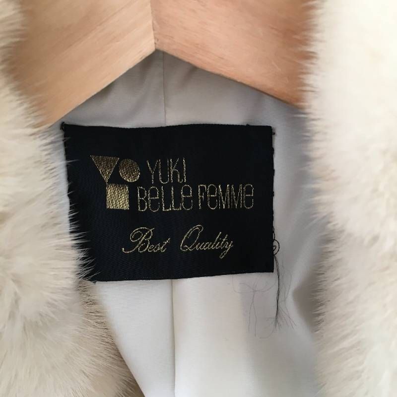 美品 YUKI BELLE 卸売 FEMME ユキベルファム 毛皮 レオパード コートF