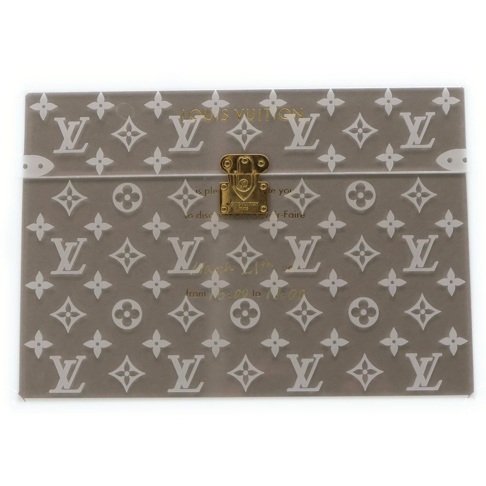 ルイ・ヴィトン 透明ケース 招待状付き LOUIS VUITTON (ルイヴィトン) トランクショー 招待状 ケース クリア