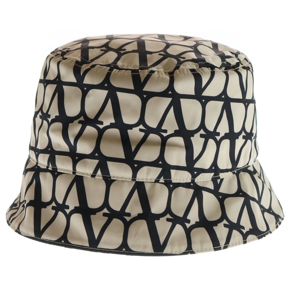 ヴァレンティノ 23 AW トワルイコノグラフ バケットハット ベージュ ブラック