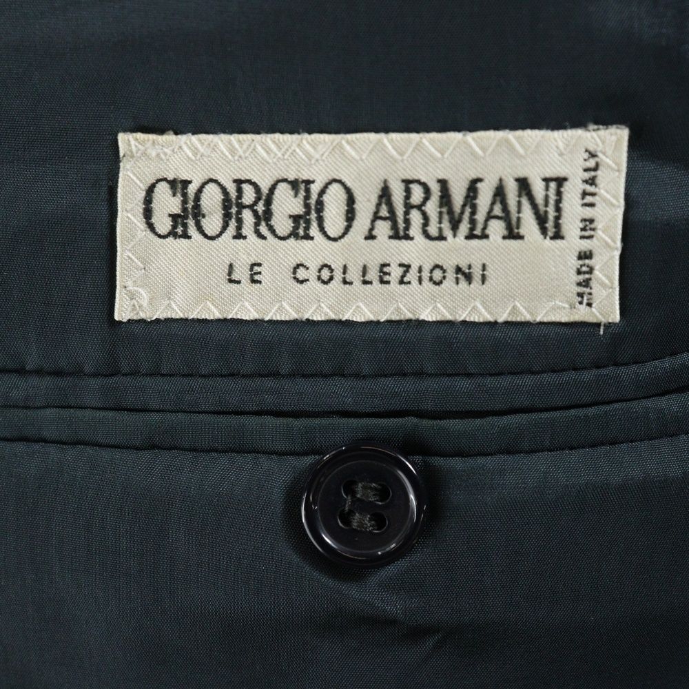 GIORGIO ARMANI (ジョルジオアルマーニ) GAロゴボタン ウール 2B