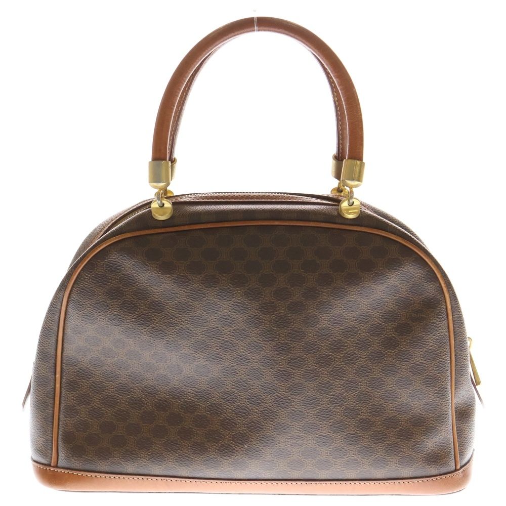 【高級】CELINE　セリーヌ マカダム トリオンフ ハンドバッグ　ゴールド金具 高級】CELINEセリーヌ マカダム トリオンフ ハンドバッグゴールド金具