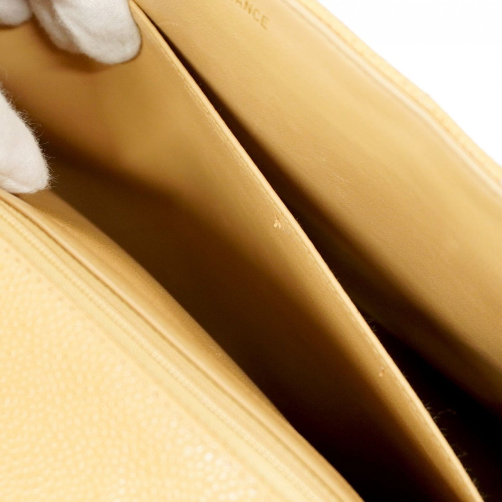  シャネル Chanel ハンドバッグ マドモアゼル デカココ キャビアスキン ベージュ レディース ハンドバッグ バッグ