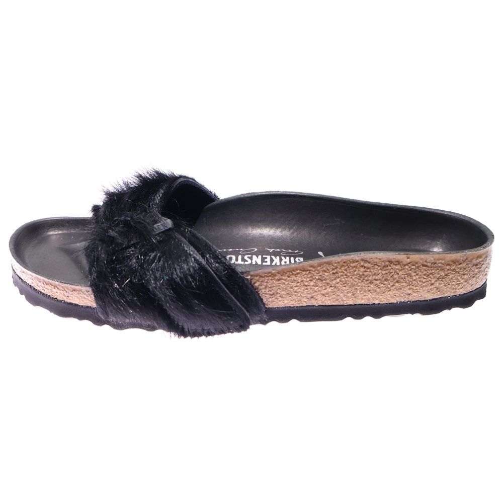 Rick Owens リックオウエンス BIRKENSTOCK Madrid EXTR ビルケンシュトック ファーサンダル ブラック