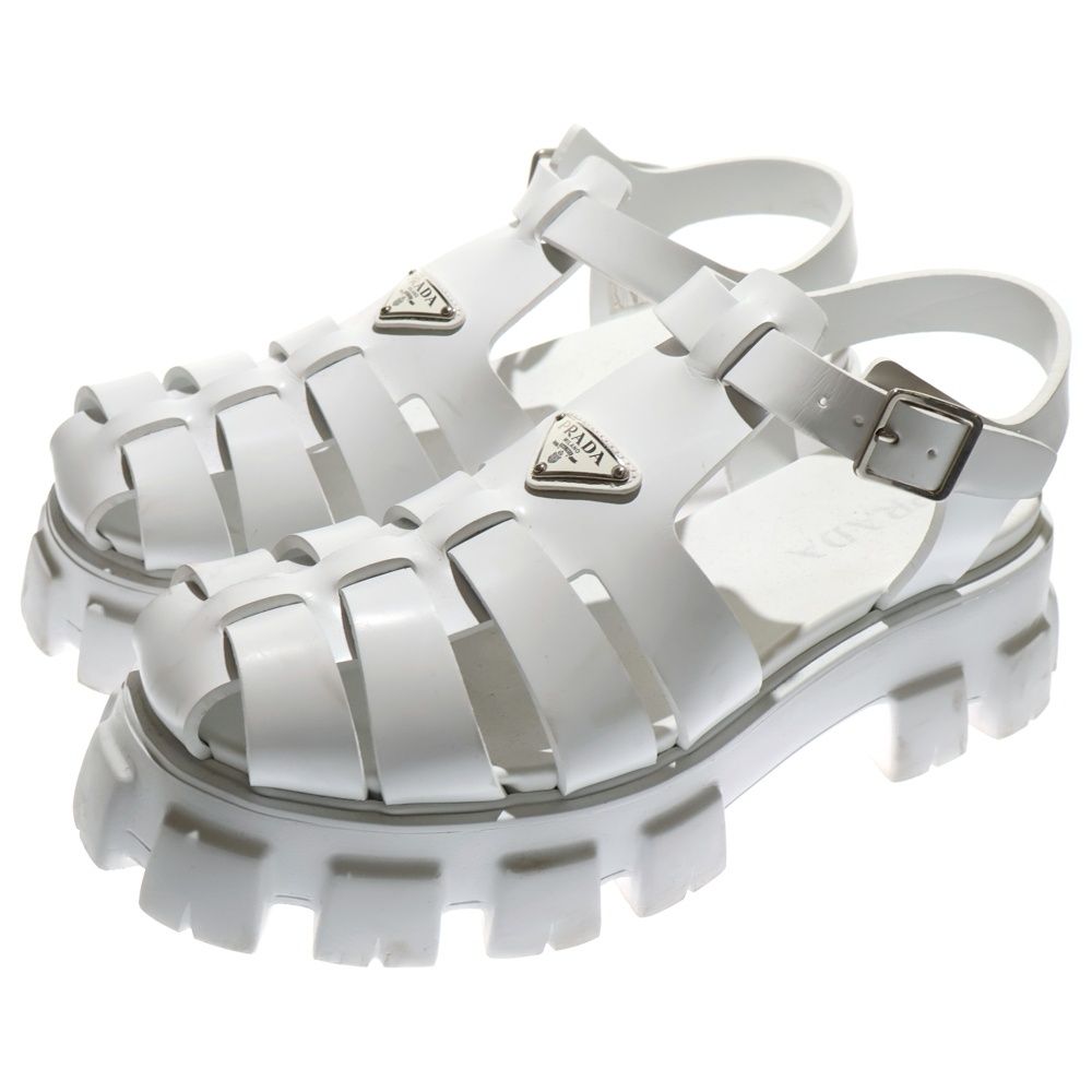 PRADA (プラダ) モノリス トライアングルロゴプレート ラバー