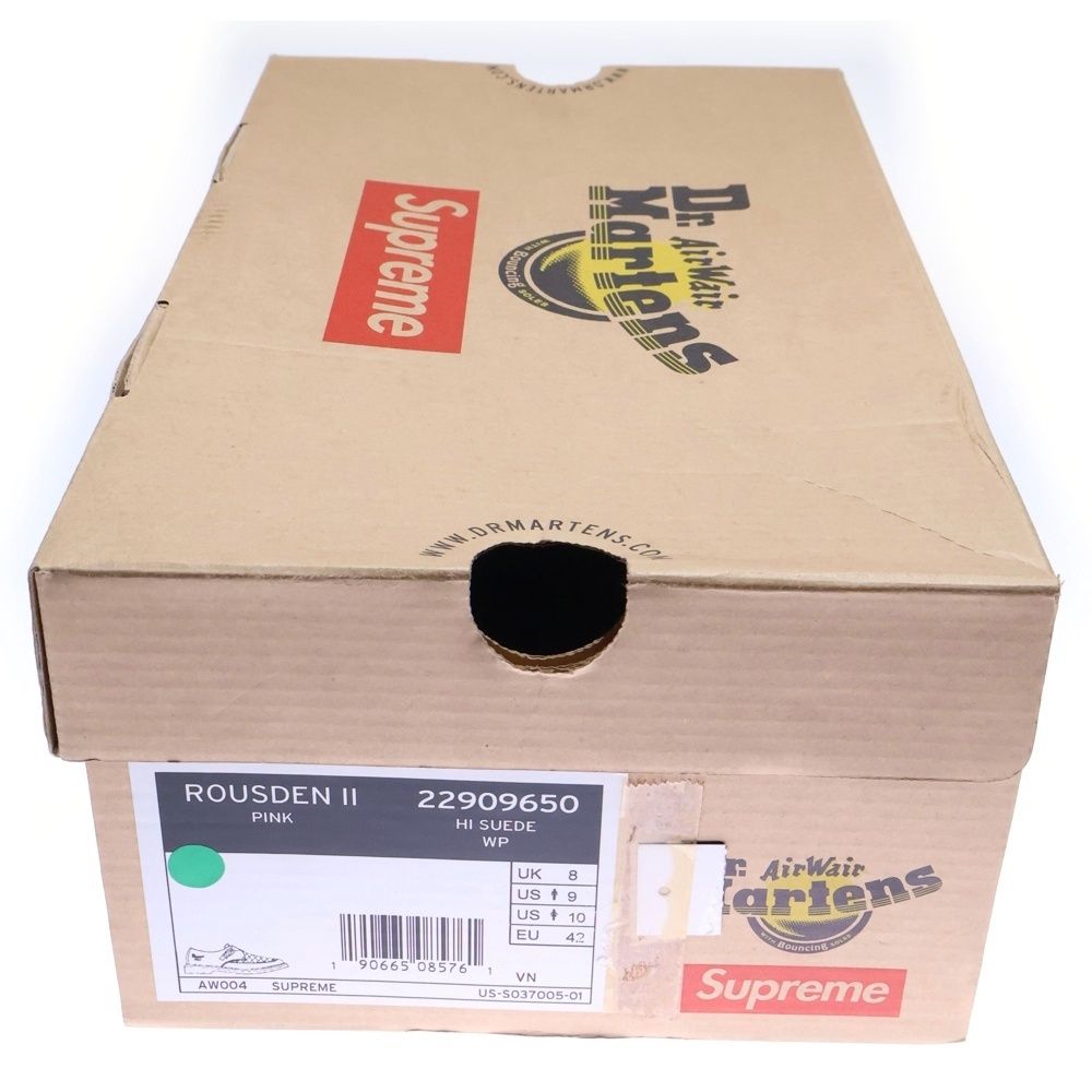 SUPREME シュプリーム 17 SS Dr Martens Rousden ドクターマーチン ラウスデン スウェードローカットシューズ ローファー ピンク その他 靴