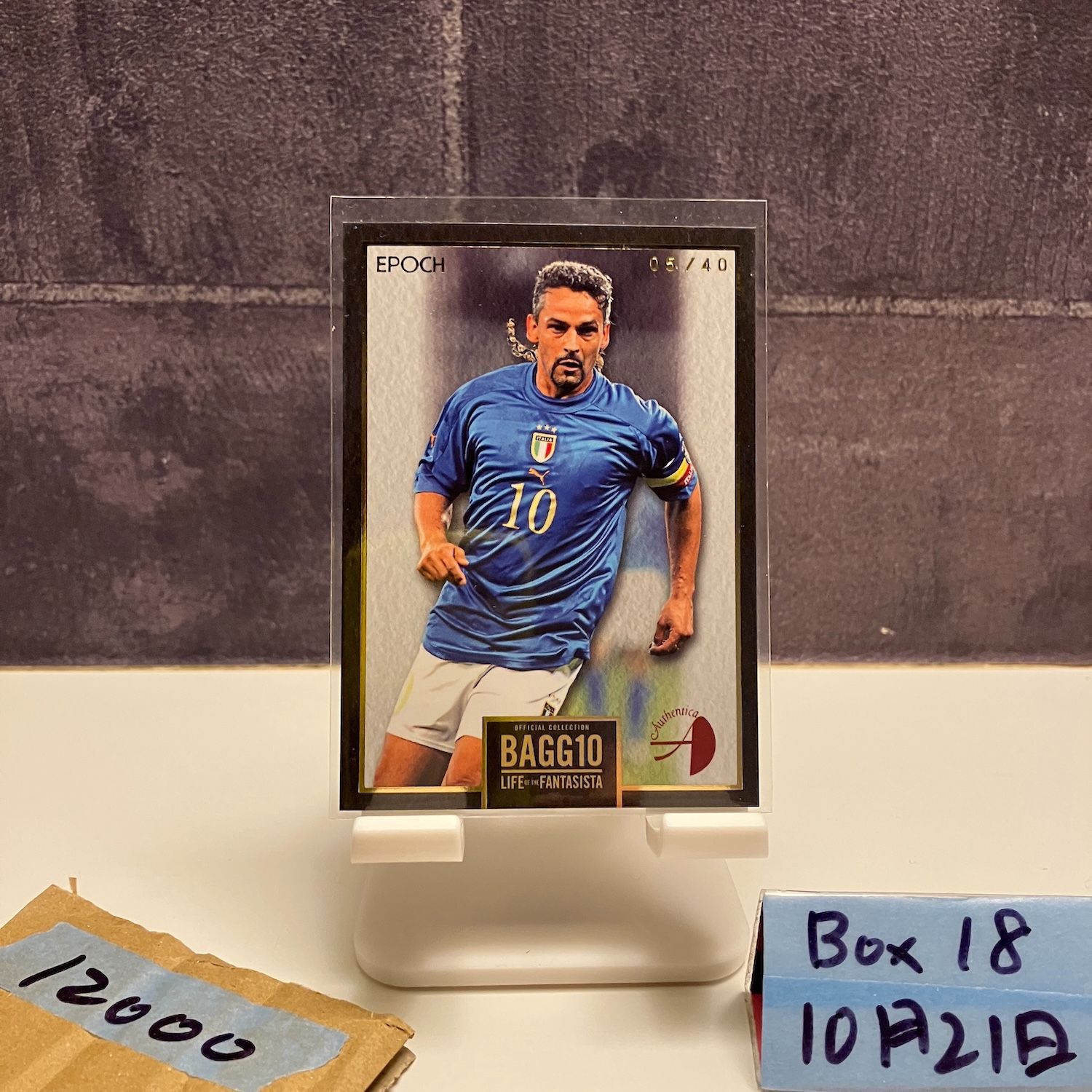 2018 EPOCH ロベルトバッジョ Roberto Baggio 05/40 イタリア代表 Life
