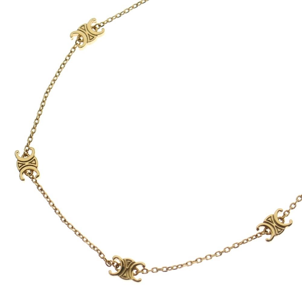 CELINE セリーヌ トリオンフ ネックレス ゴールド GP