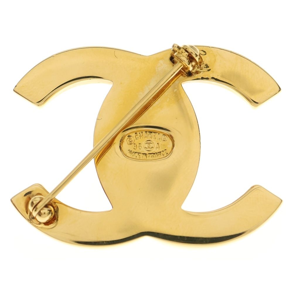 CHANEL シャネル ターンロック ブローチ ゴールド GP バッジ 96 A