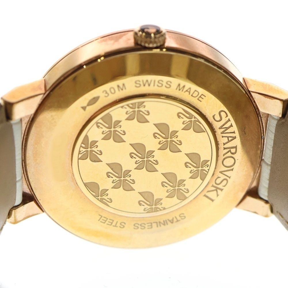 SWAROVSKI (スワロフスキー) スワロフスキーベゼル デイト 腕時計