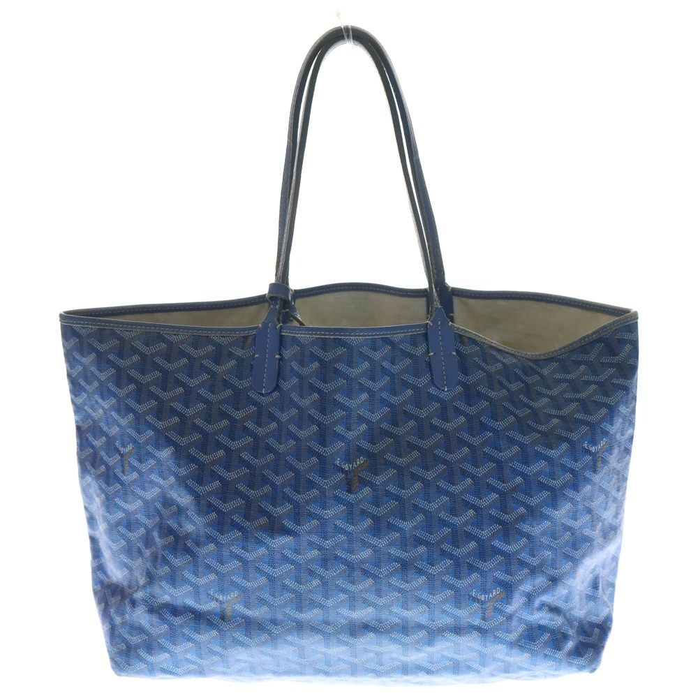 GOYARD (ゴヤール) サンルイPM ポーチ付PVCレザートートバッグ ブルー