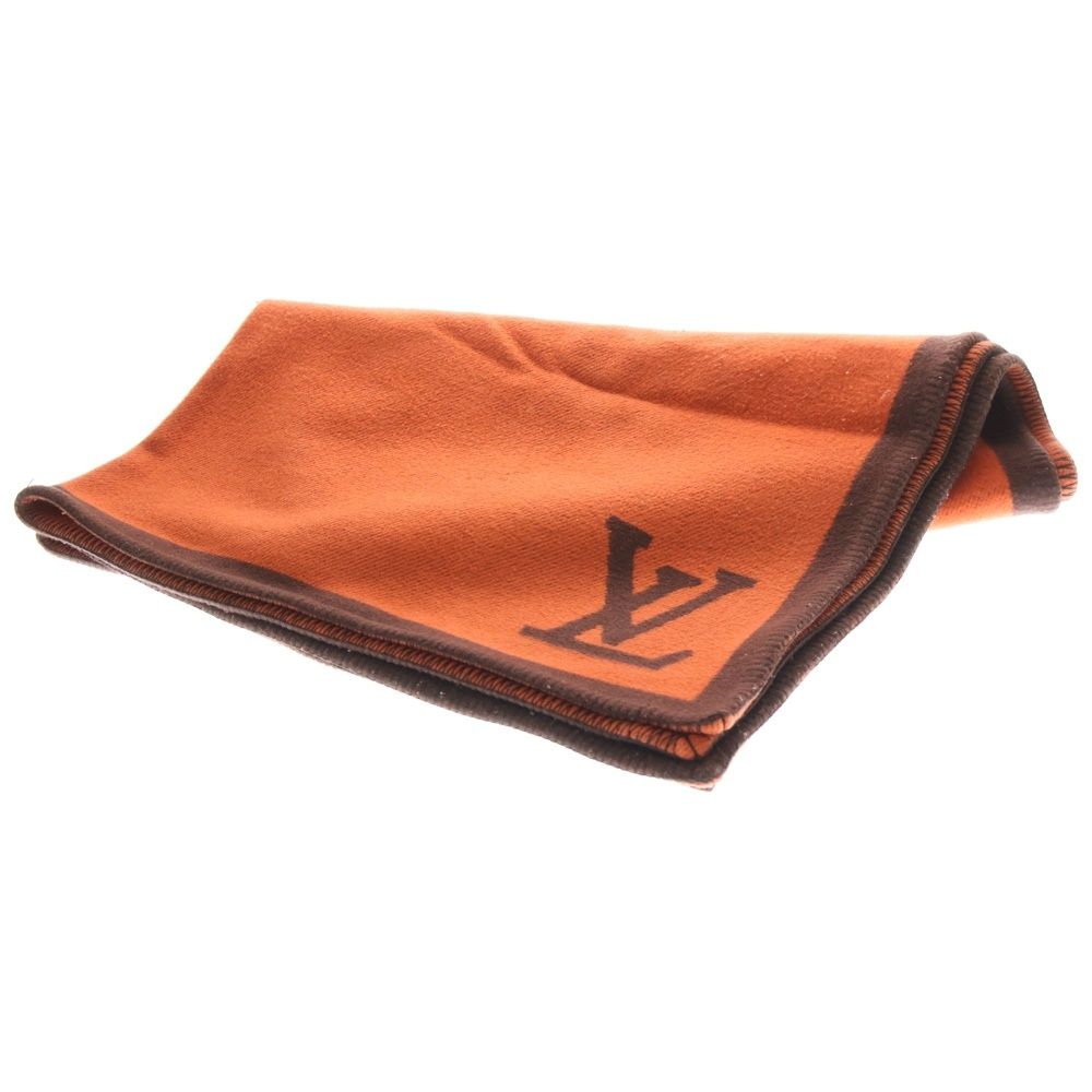 LOUIS VUITTON (ルイヴィトン) LVロゴ ベルト付カシミヤブランケット