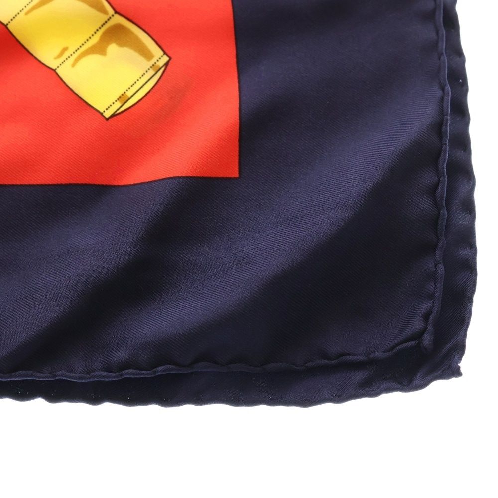 スカーフ ネイビー×レッド