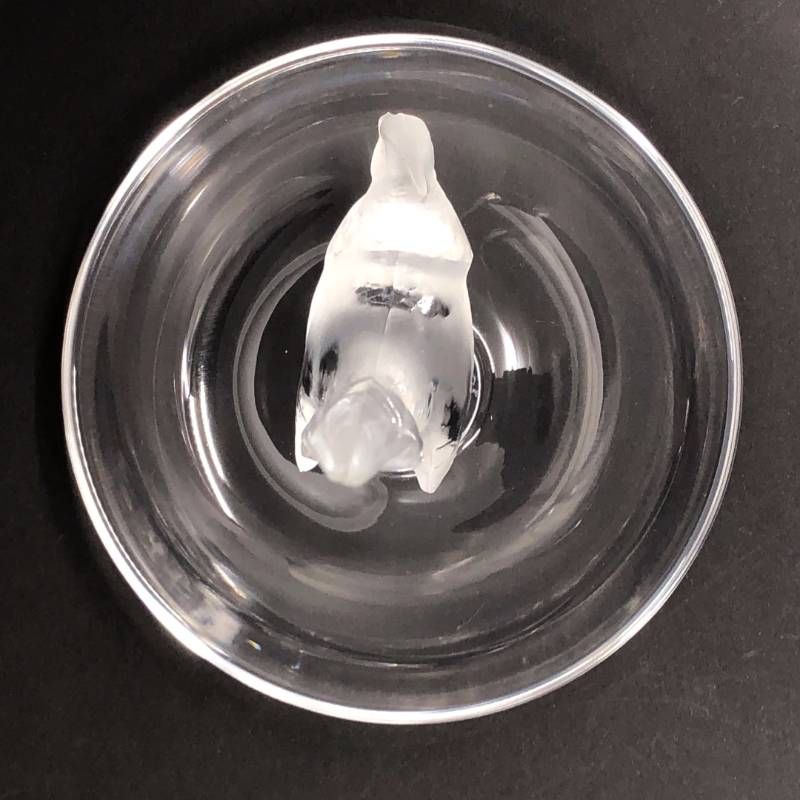 美品】Lalique ラリック／バード 鳥 リング ピン トレイ 小物入れ
