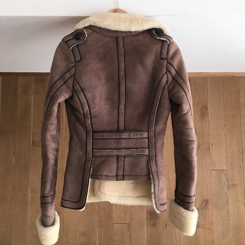 美品 DSQUARED2ディースクエアード 羊革 ムートン ジャケット40