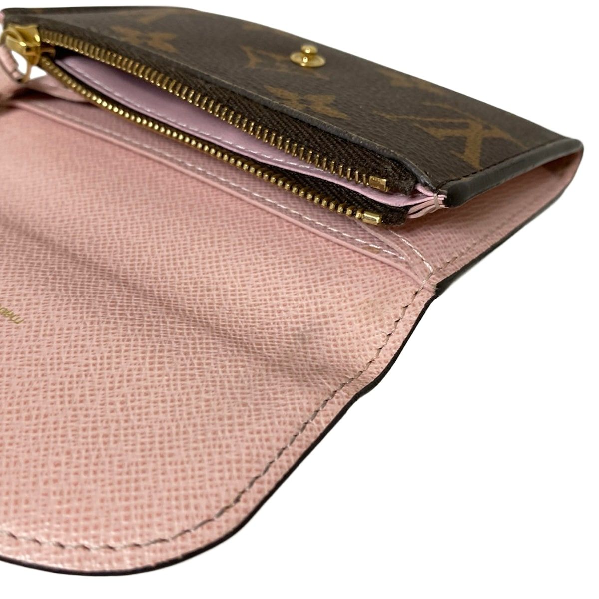 ✨美品✨ヴィトン ポルトモネロザリ モノグラム ローズ ケース 財布 LOUIS VUITTON（ルイ・ヴィトン） 二つ折り財布 ポルトモネロザリ