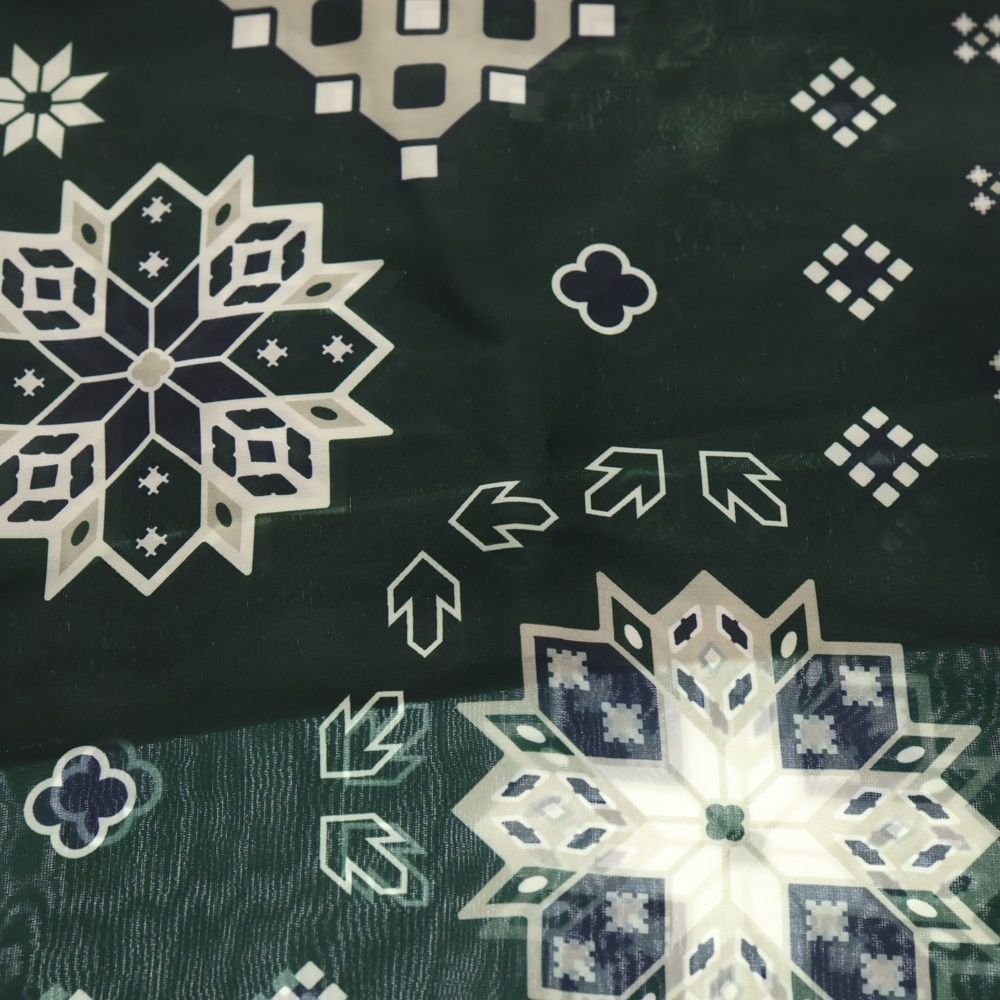 KITH (キス) ペイズリー柄 ポリエステル バンダナ グリーン - メルカリ