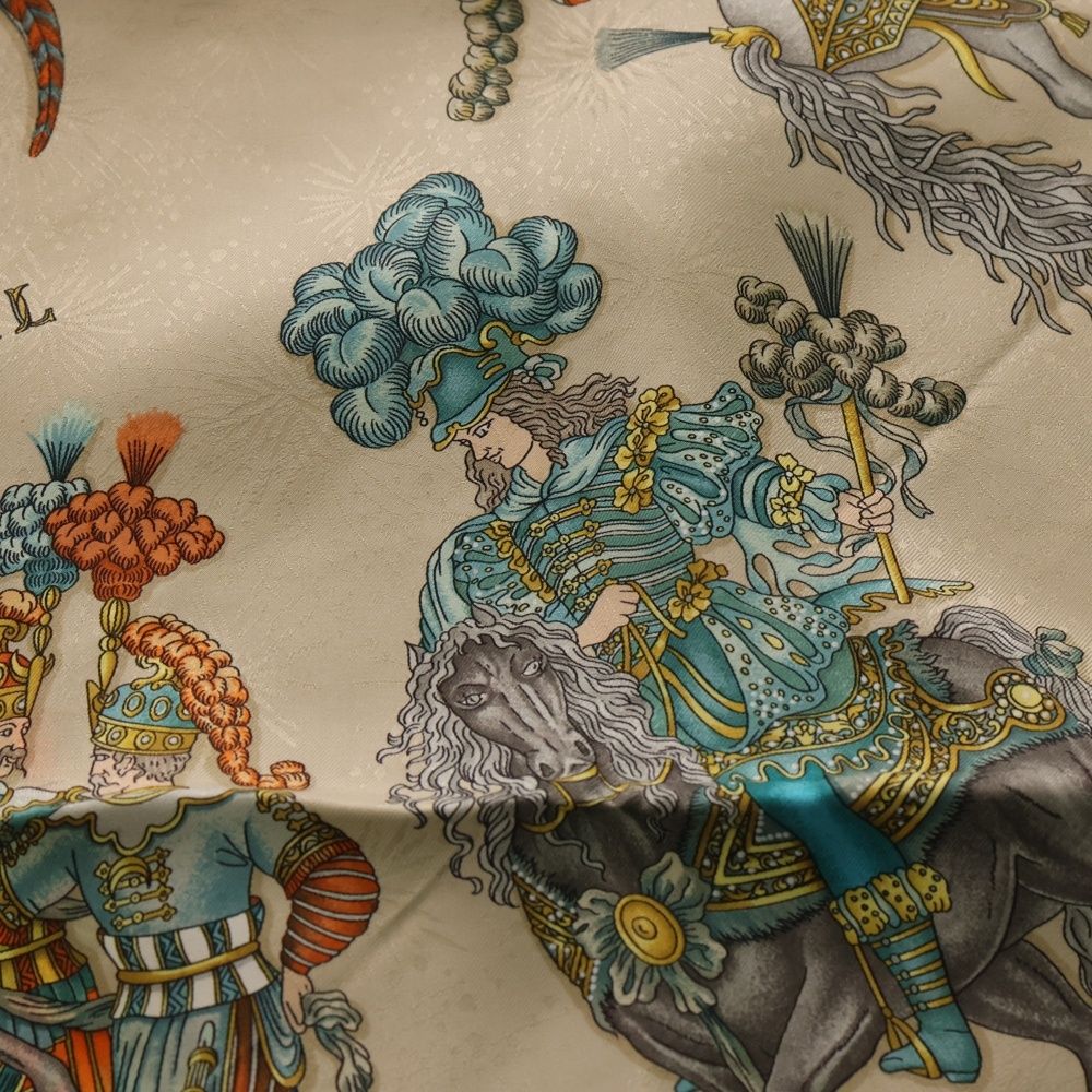 HERMES エルメス カレ90 LE ROY SOLEIL 太陽王 シルク 楽天市場】【中古】エルメス HERMES カレ90 「LE ROY SOLEIL（太陽王