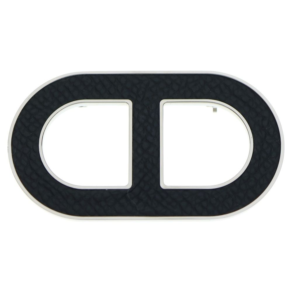 HERMES (エルメス) シェーヌダンクル ブローチ ピンバッジ ブラック