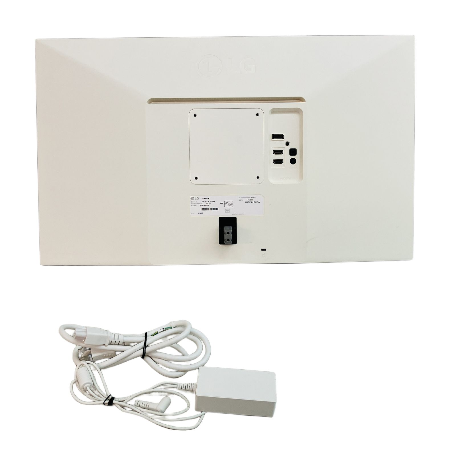 LG 27 UL 500 W 27インチ 4 K 液晶モニター 非光沢 本体のみ