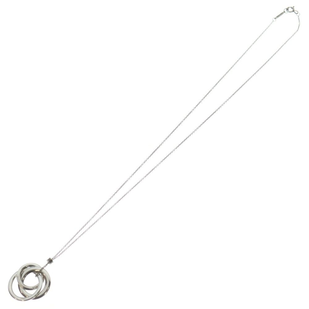 Tiffany インターロッキング サークル シルバー三連ペンダント　SV925 Tiffany インターロッキング サークル シルバー三連ペンダント SV925