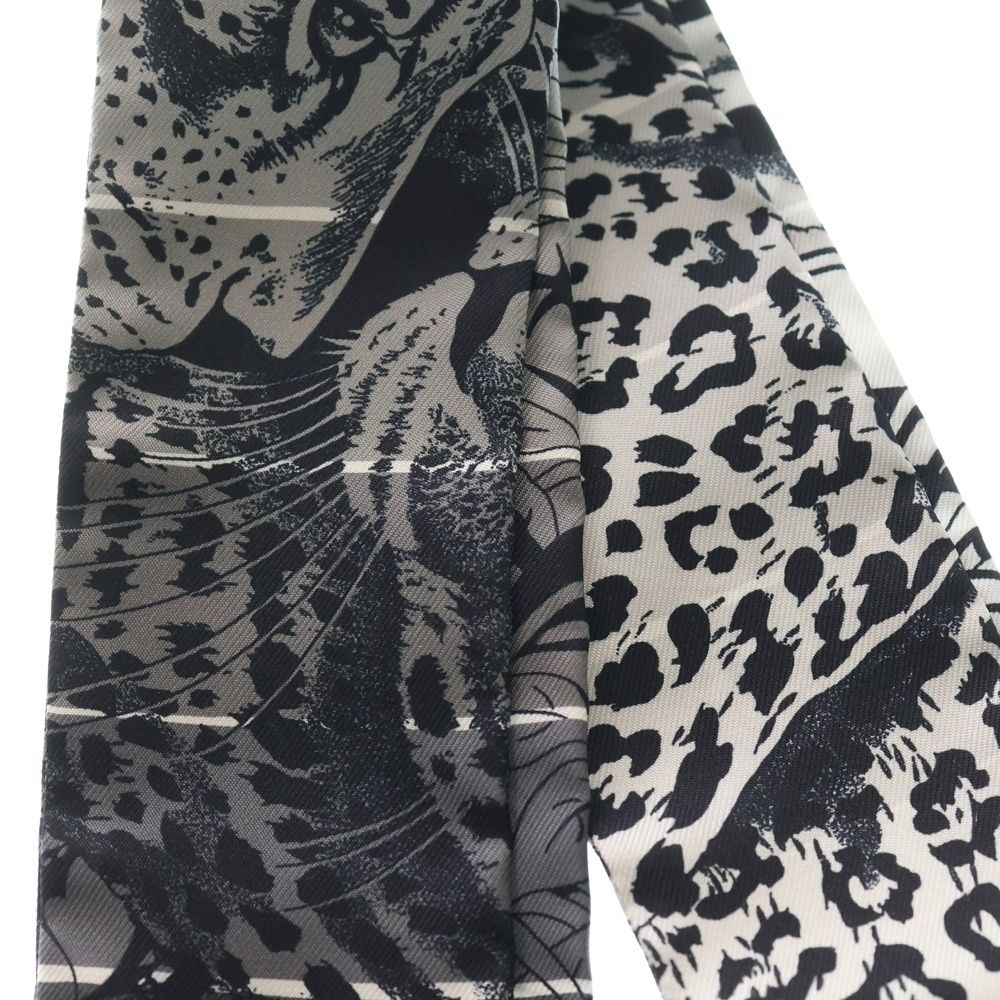 HERMES エルメス ツイリー ジャングルラブ Jungle Love ブラック シルク スカーフ