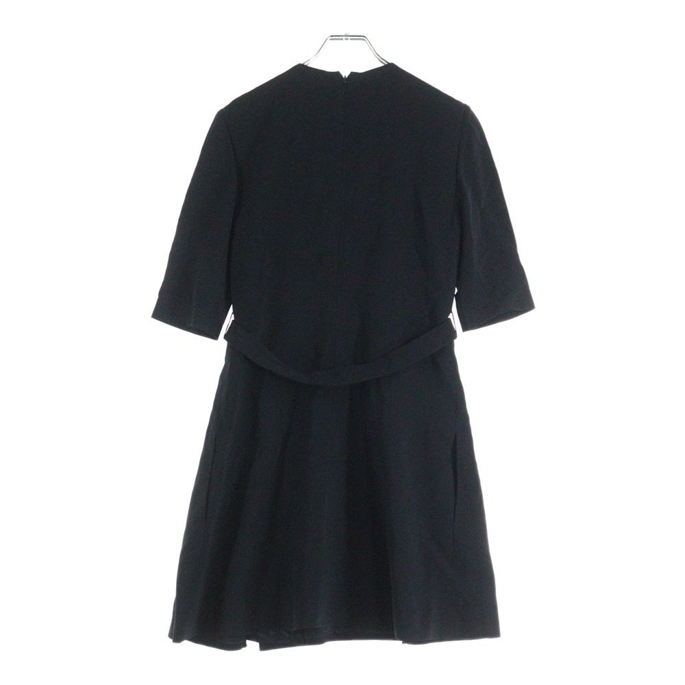 VERSACE ヴェルサーチ メデューサボタン ベルト付き ショートスリーブワンピース ドレス レディース ブラック