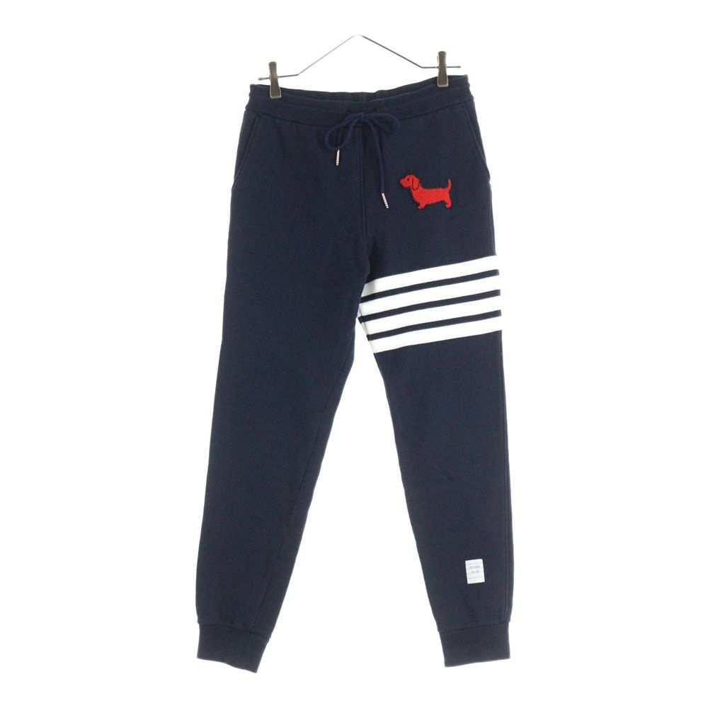 THOM BROWNE トムブラウン COTTON 4 BAR JOGGER PANTS コットン バー イージースウェットジョガーパンツ ネイビー FJQ 001 A