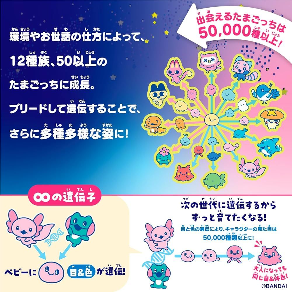 バンダイTamagotchi Paradise Jade Forest（限定ステッカー：とき