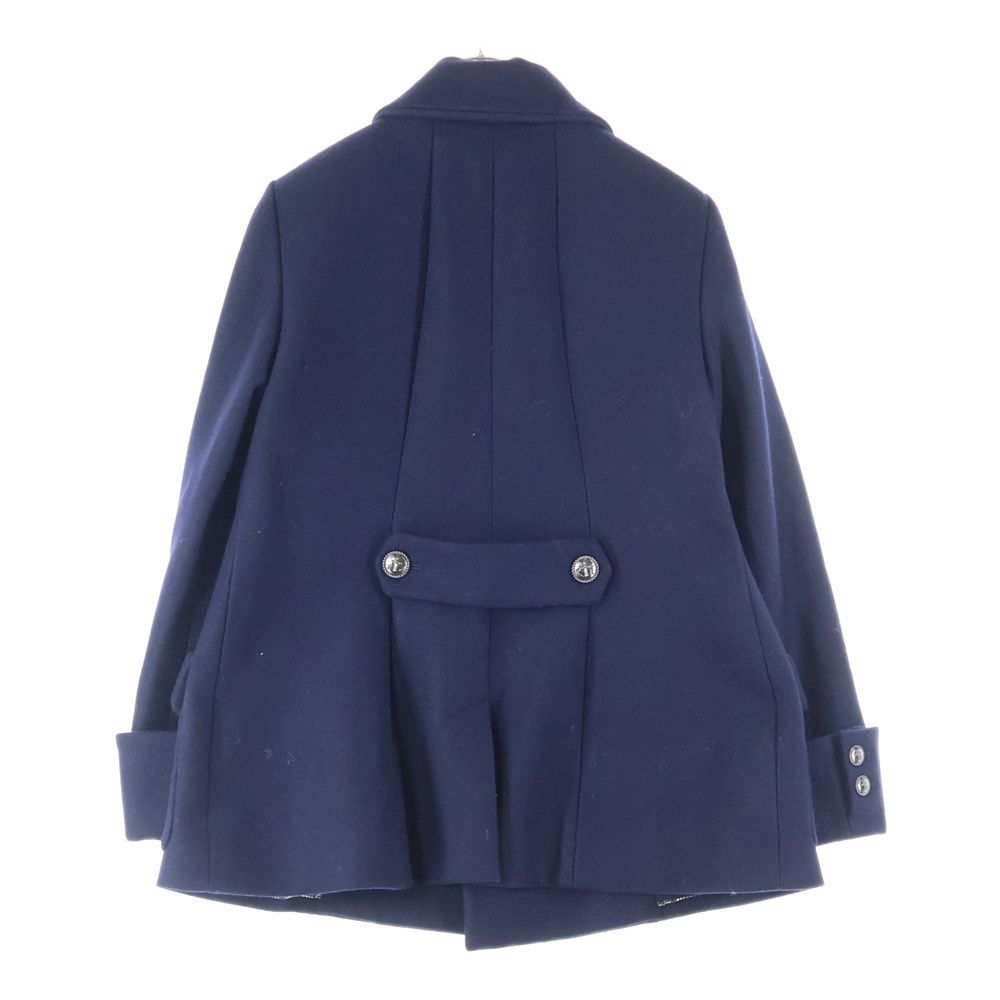 CHANEL シャネル 18 A メルトンウールPコート P 59353 V 38603 ネイビー レディース