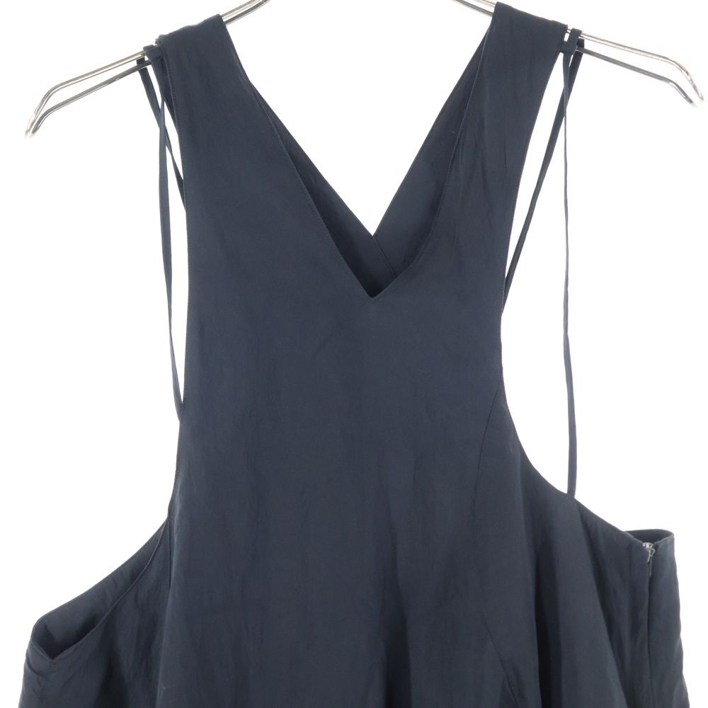  AKIRA NAKA アキラナカ レーヨン混 ナイロン ノースリーブワンピース ドレス レディース ブラック AS 2455-BK その他 その他