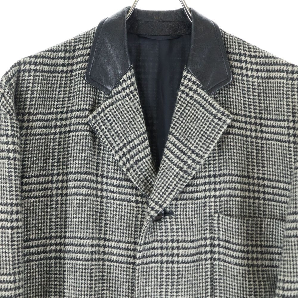 COMME des GARCONS HOMME 田中オム 襟レザーハーフコート COMME des GARCONS HOMME 田中オム 襟レザーハーフコート 2025年最新