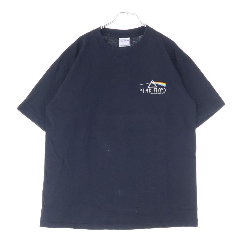VINTAGE ヴィンテージ 90 S PINK FLOYD THE DARK SIDE OF MOON 1992 ピンク フロイド 狂気 フロントロゴ刺繍 クルーネック半袖Tシャツ ブラック