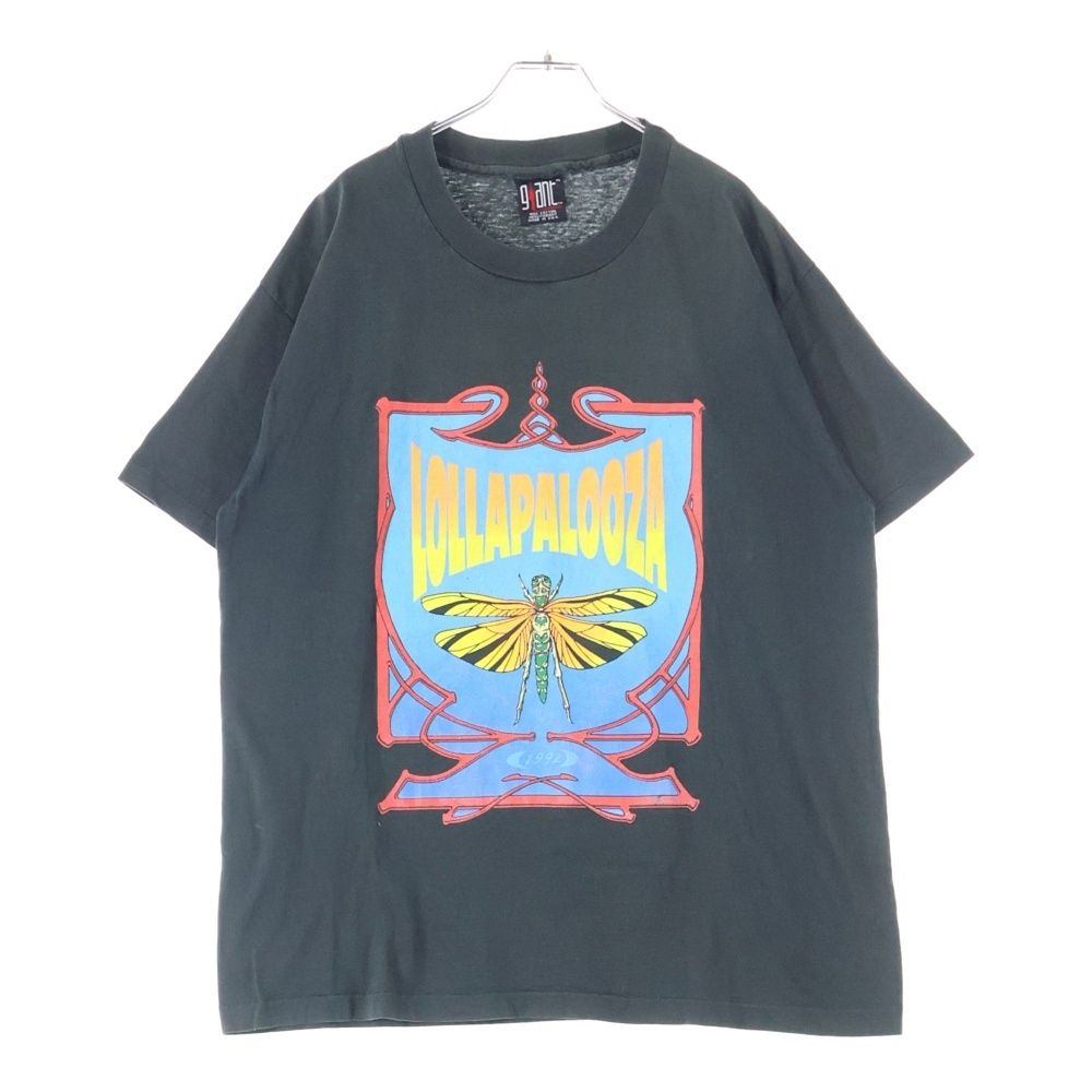 VINTAGE ヴィンテージ 90 s 1992 Festival ロラパルーザ 両面プリント 半袖Tシャツ カットソー ブラック