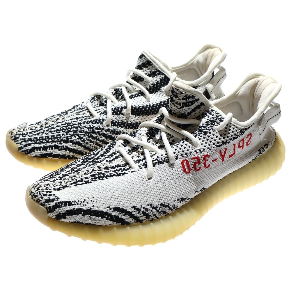 adidas (アディダス) YEEZY BOOST 350V2 ZEBRA CP9654 イージーブースト 350 V2 ゼブラ ローカットスニーカー ブラック/ホワイト US10/28cm