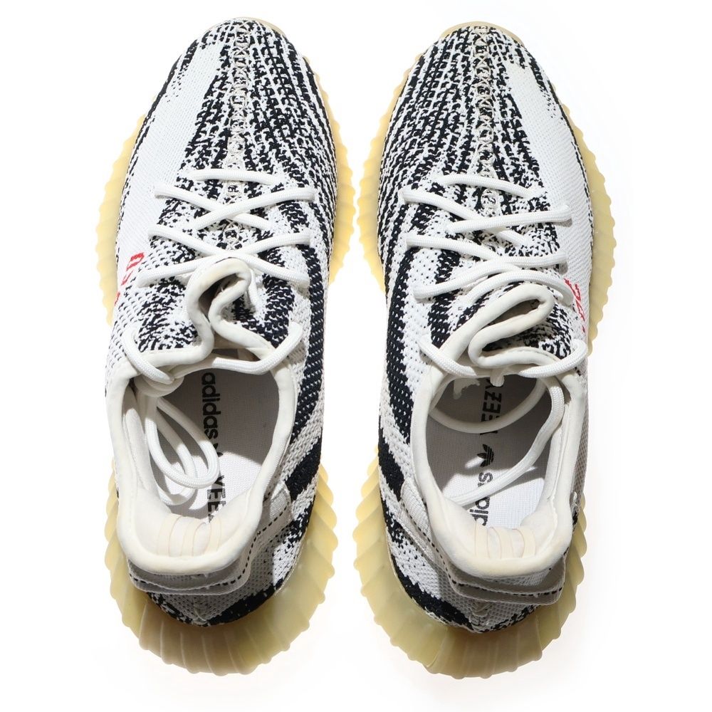 adidas (アディダス) YEEZY BOOST 350V2 ZEBRA CP9654 イージーブースト 350 V2 ゼブラ ローカットスニーカー ブラック/ホワイト US10/28cm