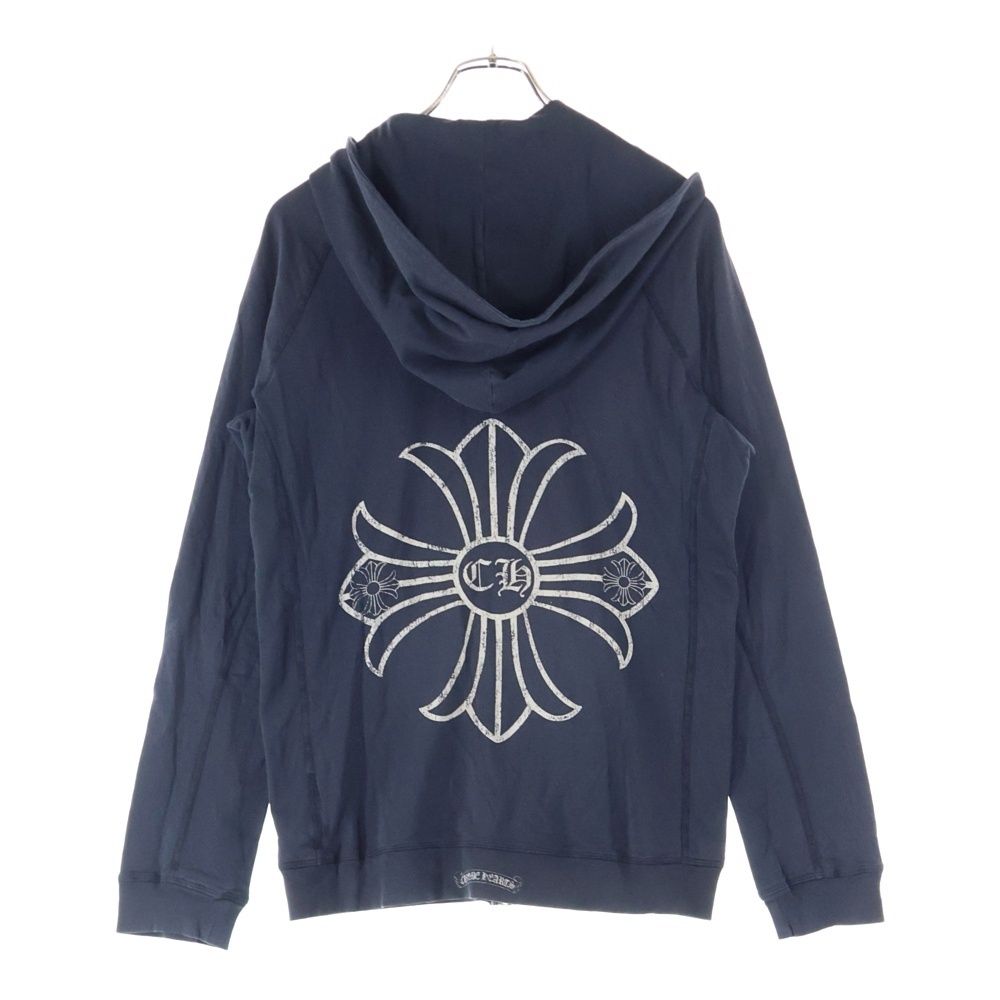 CHROME HEARTS クロムハーツ OLD バックCHプラスプリントジップアップフーディーパーカー ブラック