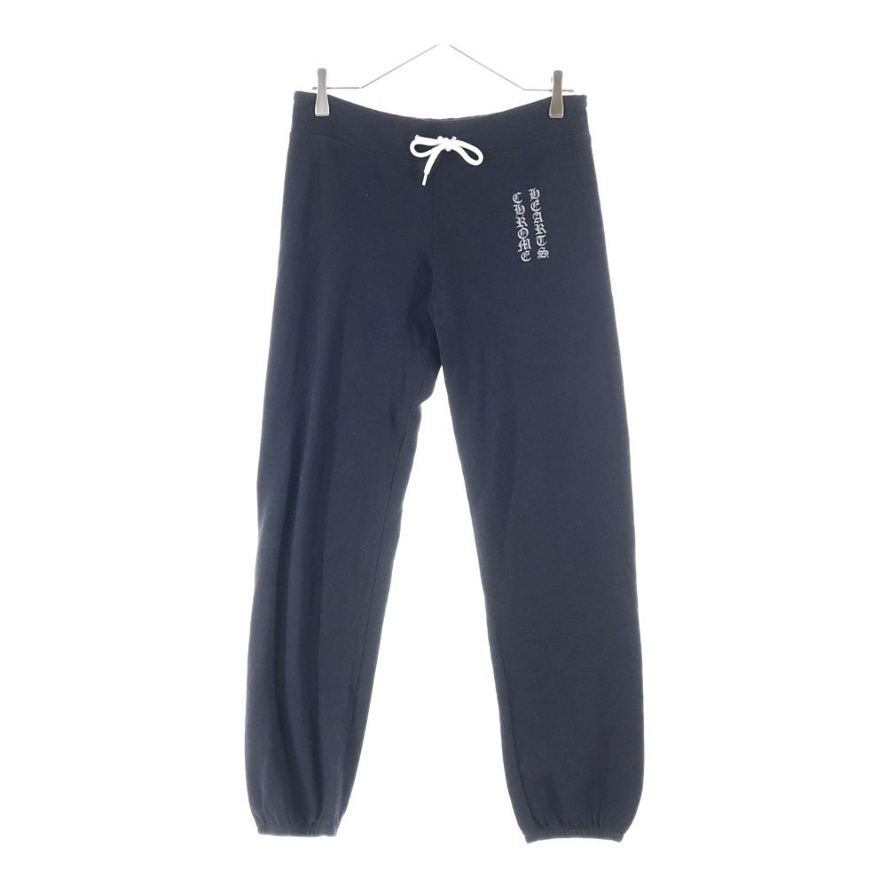 CHROME HEARTS クロムハーツ ドローストリングロゴプリントスウェットジョガーパンツ ブラック